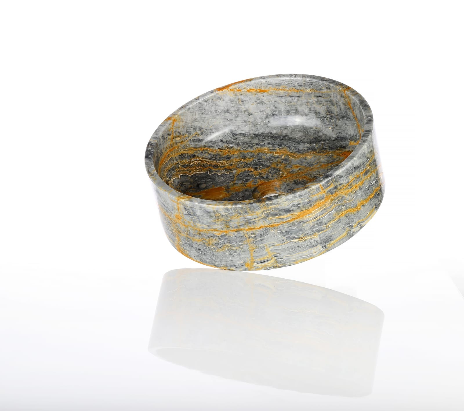 Cylindrical Stone Washbasin 6